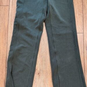 lululemon athletica Ribbed Olive Green Leggings